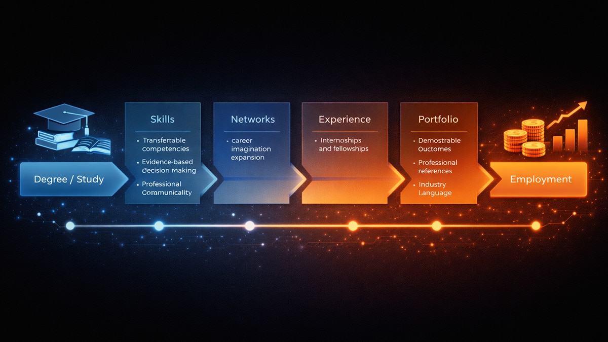 Career progression through education and experience