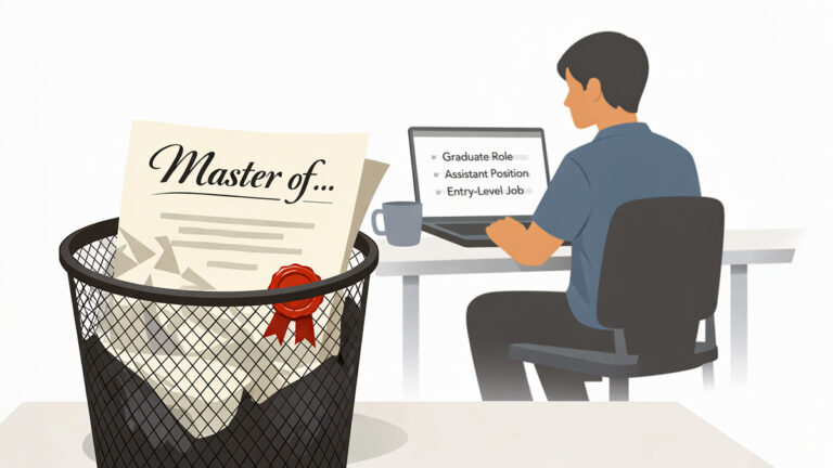 Job search after graduation struggle