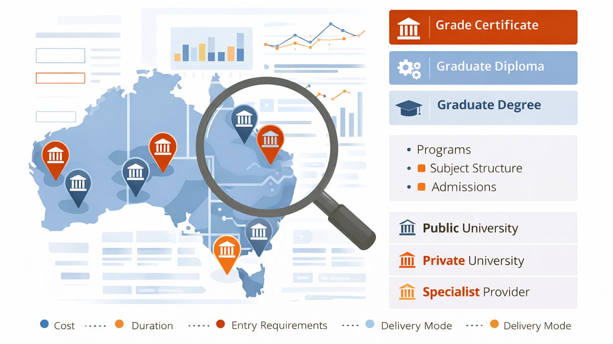 Market mapping of Australian postgraduate courses