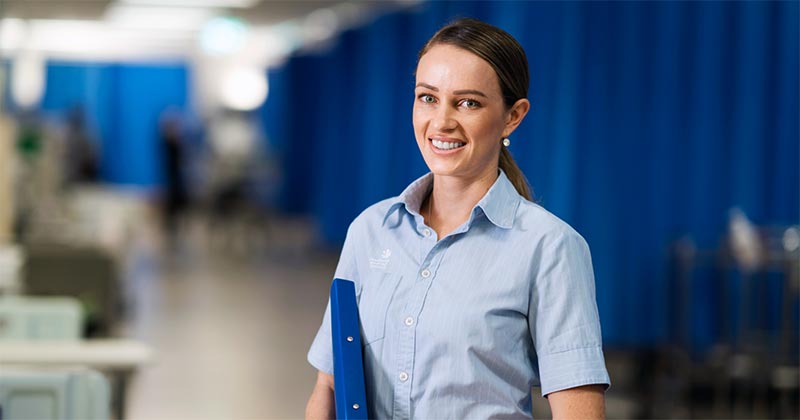 Nurse in hospital in Australia